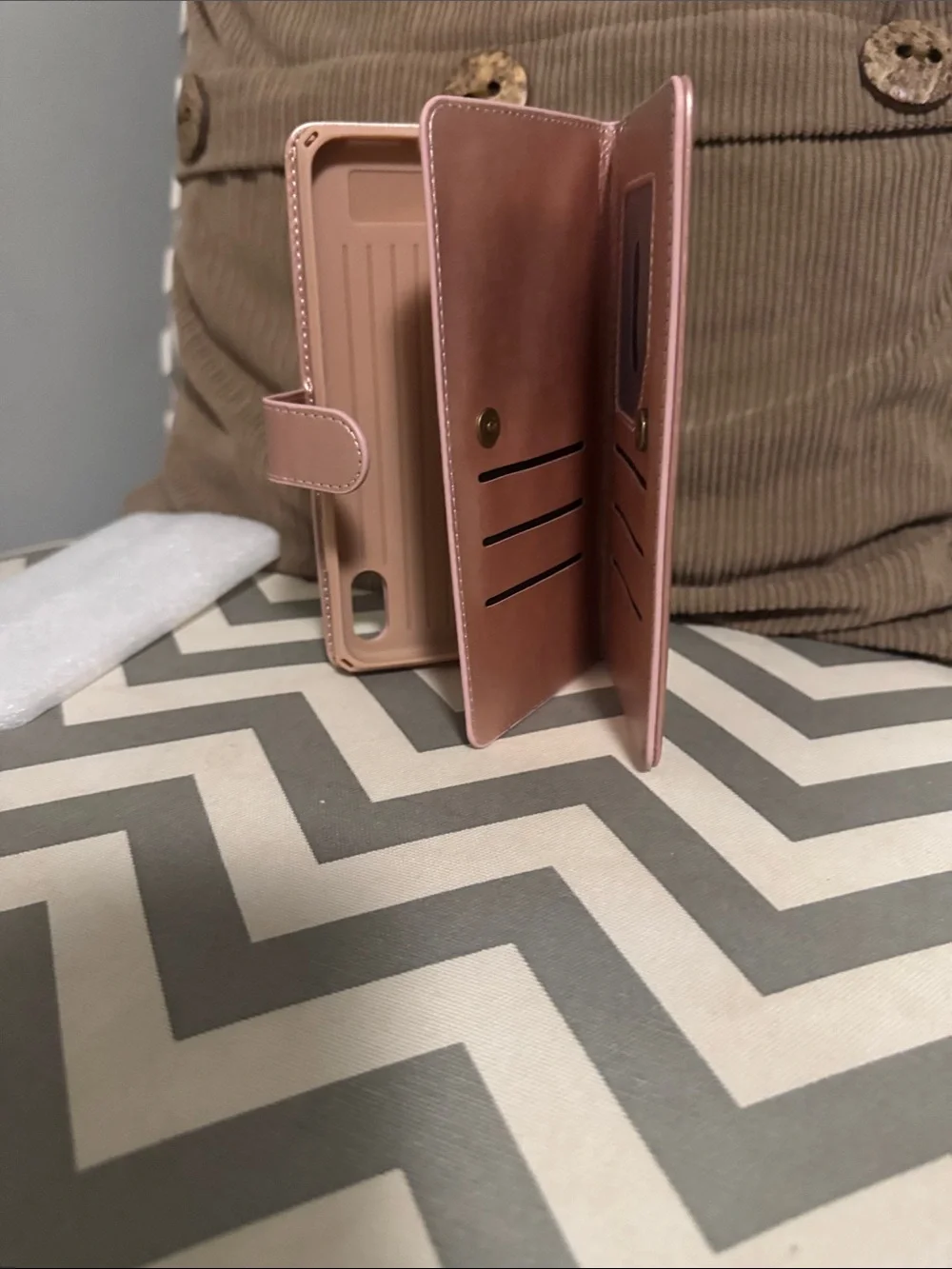***2/$15*** Rose Gold Flip Wallet Phone Case with Camera Cutout